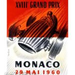 vintage metalna ploča monaco