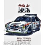 vintage metalna ploča lancia